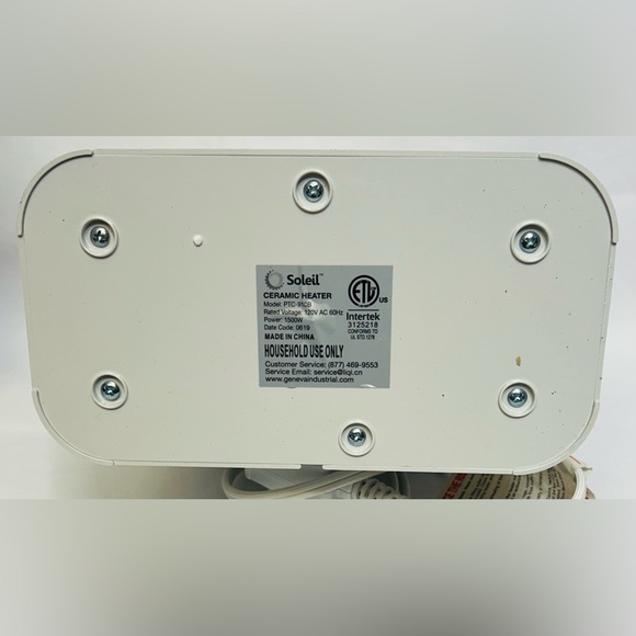 Soleil Digital Electric Portable Ceramic Space Heater, PTC-910B- NEW IN BOX - Picture 5 of 11